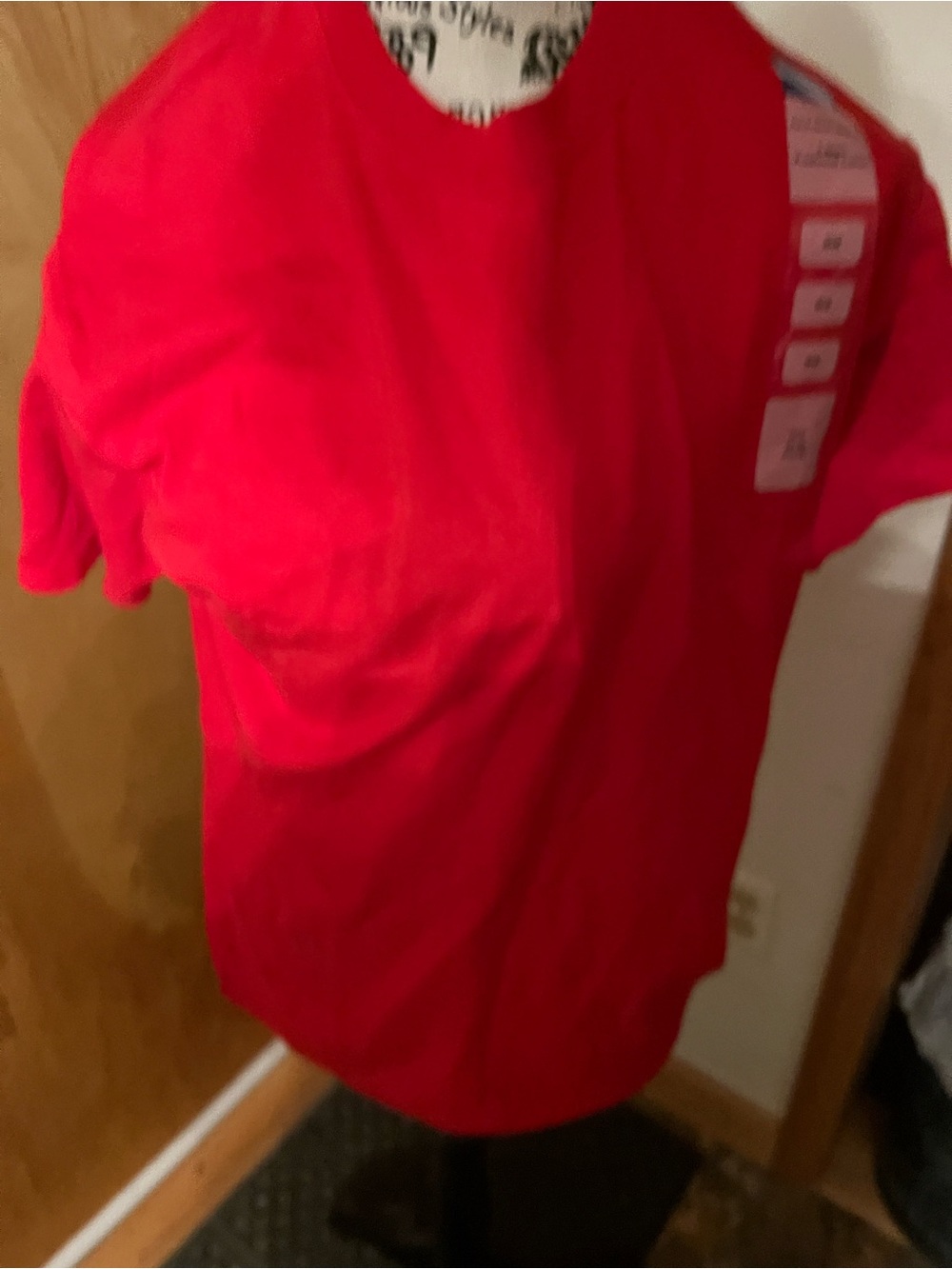 Gildan Red Crewneck Short Sleeve Tee